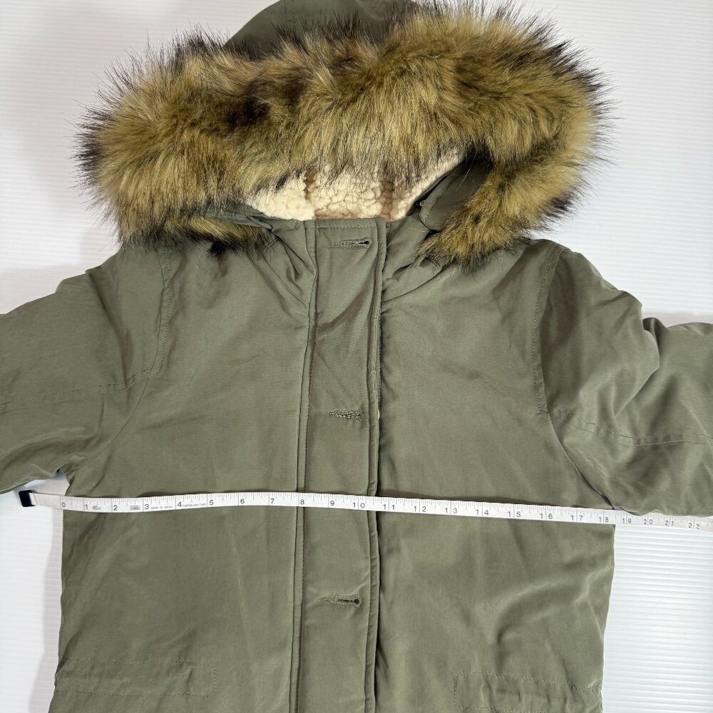Abercrombie & Fitch Military Parka Coat Green Women's Small Gorpcore Utility - Picture 12 of 16